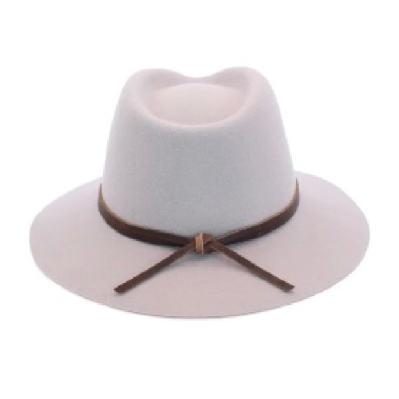 NWT Australian Wool Felt Fedora Hat in Rose Dust - Picture 4 of 6